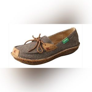 NIB Twisted X Women’s ECO TWX Hand Stitched Leather Wrapped Shoe  Dust  Size 7